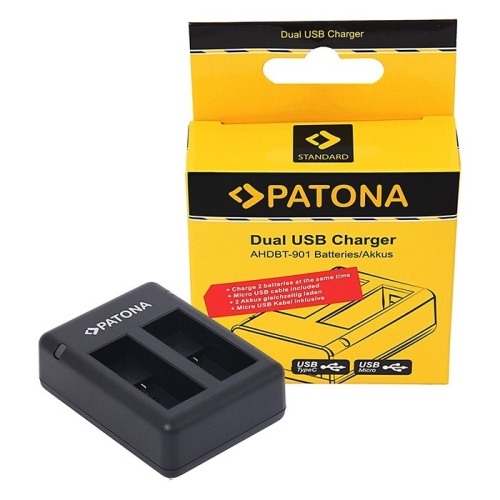 Carregador Duplo USB p/ Baterias GoPro HERO 9/10